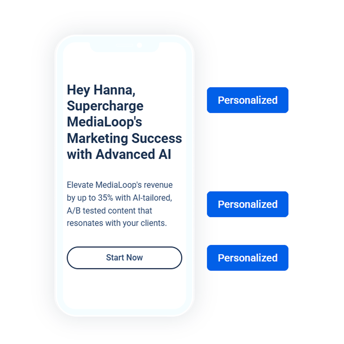AI personalizes your website using data from Clay.com, LinkedIn, or your CRM for high-ticket sales